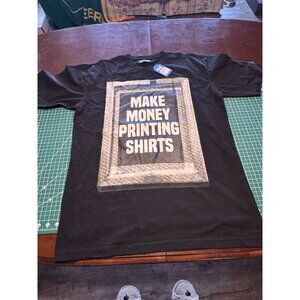 NWT Market Washed Black Printing Money T-Shirt Size L Streetwear